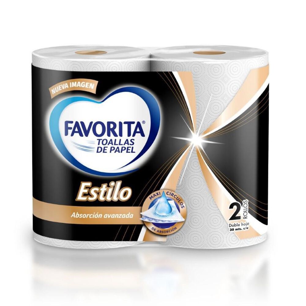 Toalla De Papel Para Cocina Doble Hoja 2x30mts Favorita image number 0.0